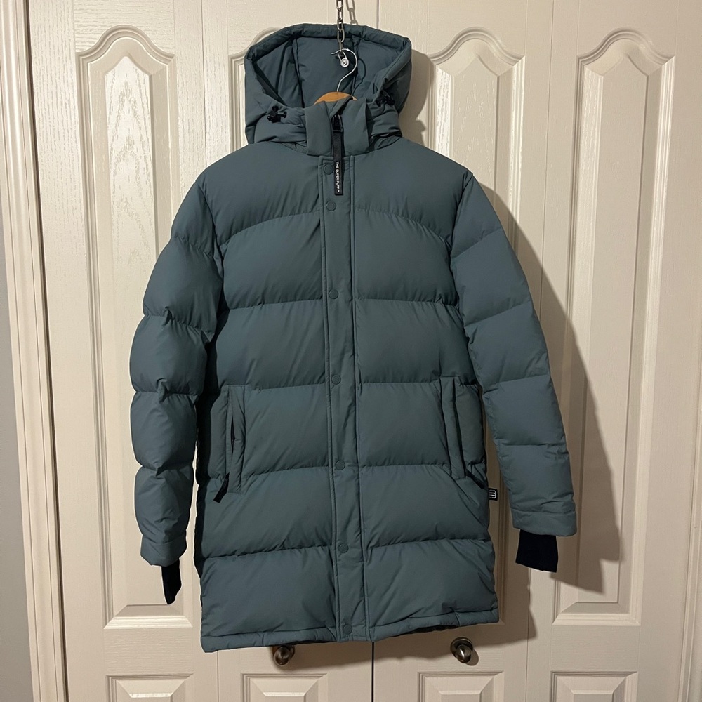 Women’s Aritzia Super Puff Midi Puffer Jacket Blue Sz. S